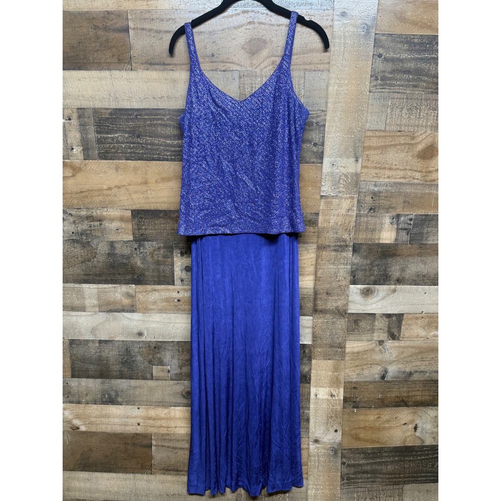 Alex Evenings Petite 10P Purple Shimmer 3 Piece Maxi Skirt Jacket Formal Set - Picture 5 of 9